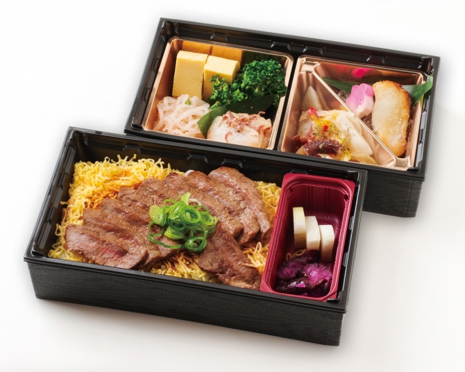 祇園ステーキ2段重